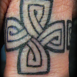 Tattoo of celtic cross