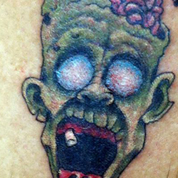 Tattoo of zombie