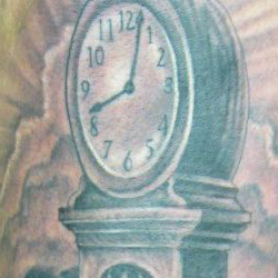 Tattoo of clock