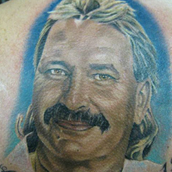 Tattoo of man (portrait)