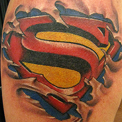 Superman tattoo