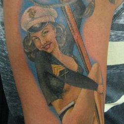 Tattoo of pinup