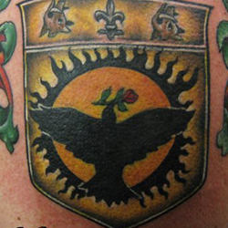 Tattoo of family crest
