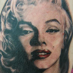 Tattoo of Marylin Monroe