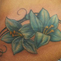 Tattoo of flowers