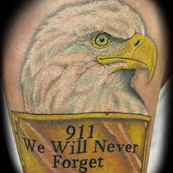 Tattoo of eagle