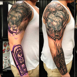 Tattoo of aztec sleeve