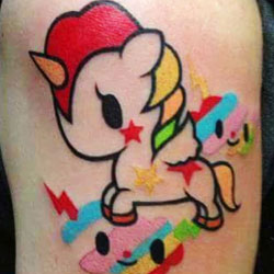 Tattoo of unicorn