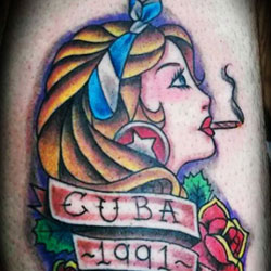 Tattoo of woman