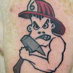 Tattoo of Bad Boy Logo