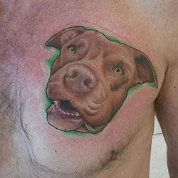 Tattoo of dog